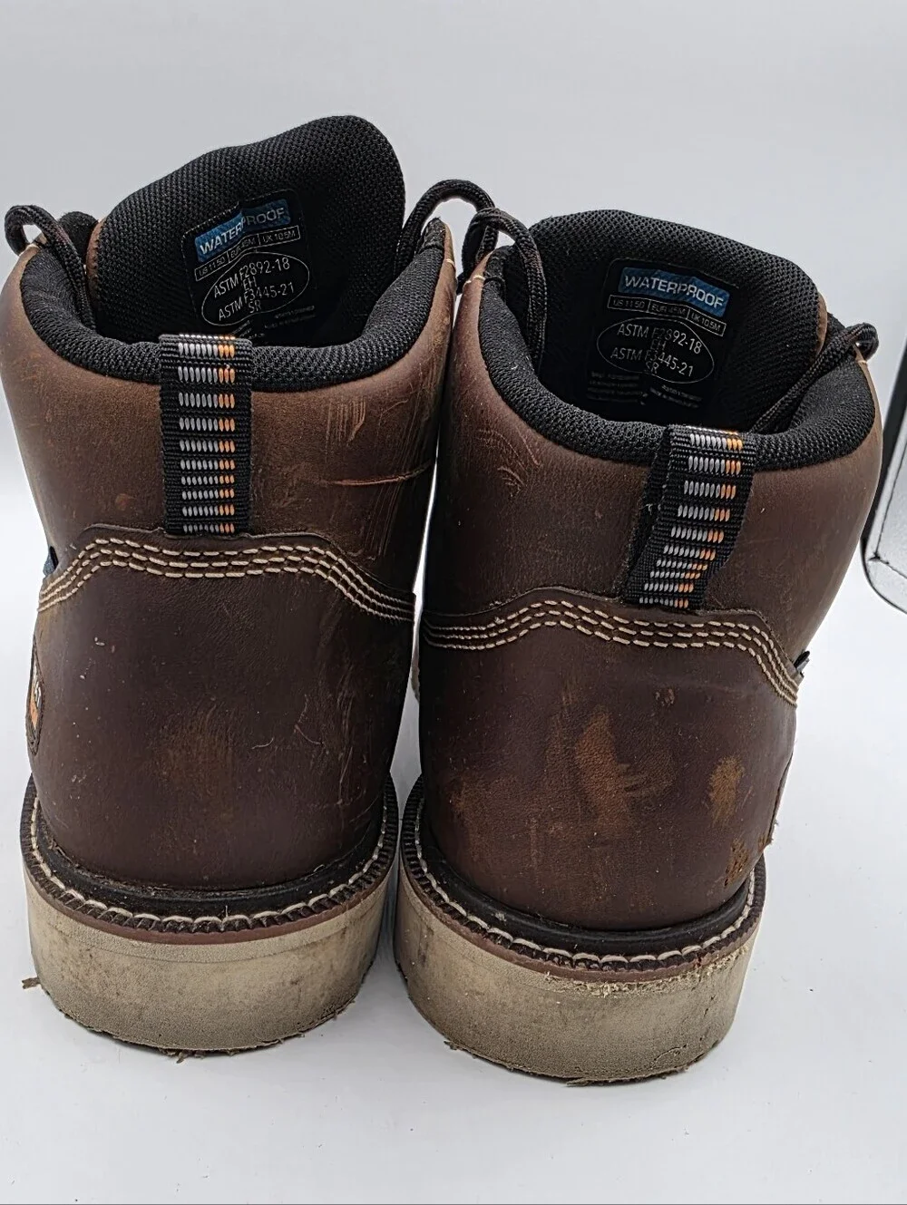 Ariat Rebar Lift Chukka Comp Toe Boots Mens Size 11.5 Brown Waterproof Worn 3x